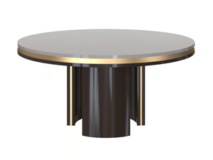 DAFNE - Round wood veneer table - Table by Guerra Vanni