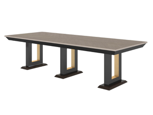 GIANNI - Rectangular wood veneer table - Table by Guerra Vanni
