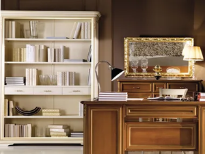 GRANT - Open solid wood bookcase with drawers - Cabinet by Guerra Vanni