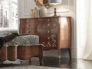 INCANTO - Solid wood chest of drawers with integrated handles - drawer by Guerra Vanni