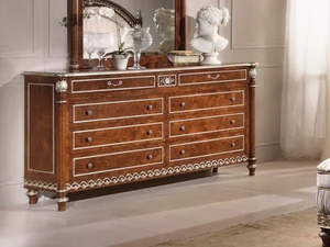 LUXURY - Solid wood chest of drawers with integrated handles - drawer by Guerra Vanni
