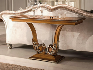 NOBLESSE - Rectangular solid wood console table - Console by Guerra Vanni
