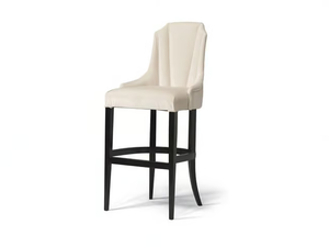 OSCAR - High fabric stool with footrest - Stool by Guerra Vanni