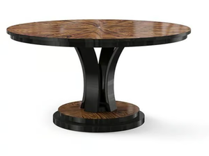 OSCAR - Round wood veneer table - Table by Guerra Vanni