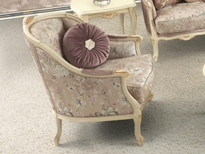 ROSE - Fabric armchair with armrests - Armchair by Guerra Vanni