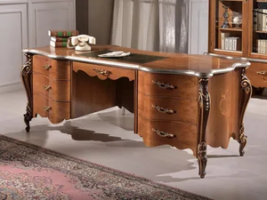 SVEVA - Solid wood executive desk with drawers - Desk by Guerra Vanni