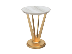 TROPEA - Coffee table with marble top and solid wood base - Coffee table by Guerra Vanni