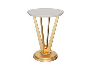 TROPEA - Round solid wood high side table - Coffee table by Guerra Vanni