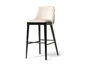 WAVE - High fabric stool with footrest - Stool by Guerra Vanni