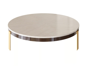 ZEUS - Low round solid wood coffee table - Coffee table by Guerra Vanni