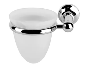 ARTE - Wall-mounted satin glass toothbrush holder - Sanitary accessories by GUGLIELMI RUBINETTERIE
