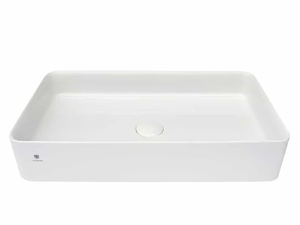Rectangular washbasin - Countertop rectangular ceramic washbasin - Washbasin by GUGLIELMI RUBINETTERIE
