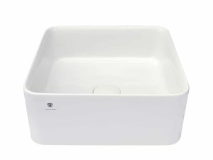 Square washbasin - Countertop square ceramic washbasin - Washbasin by GUGLIELMI RUBINETTERIE