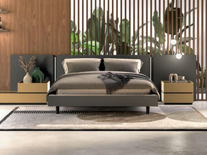 DIZZY - Bilaminate double bed - Bed frame by Guzzini & Fontana