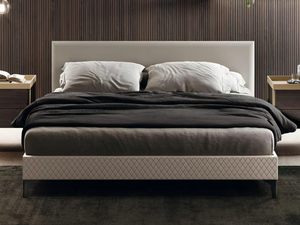 ELLINGTON DIAMOND - Eco-leather double bed - Bed frame by Guzzini & Fontana