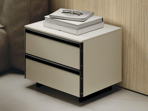 GAP - bilaminate bedside table with drawers - Side table by Guzzini & Fontana