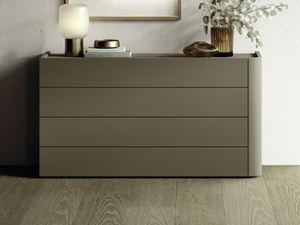 PAGE - Wood and glass chest of drawers - drawer by Guzzini & Fontana