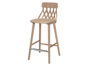 Y5 680BL - High ash stool with footrest - Stool by Hans K