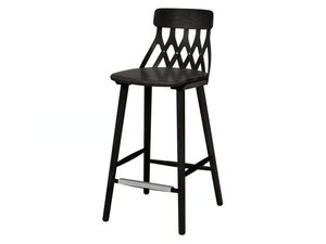 Y5 680S - High ash stool with footrest - Stool by Hans K