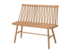 ZIGZAG 660 - Oak bench with back - Bench by Hans K