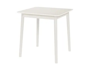 ZIGZAG 660WH - Square birch table - Table by Hans K