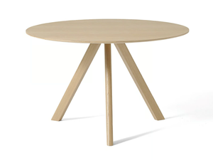 COPENHAGUE CPH 20 ROUND - Round wood veneer table - Table by Hay
