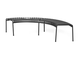 PALISSADE PARK - Sectional modular powder coated steel garden bench - Bench by Hay