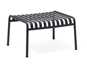 PALISSADE - Rectangular steel garden footstool - Pouf by Hay