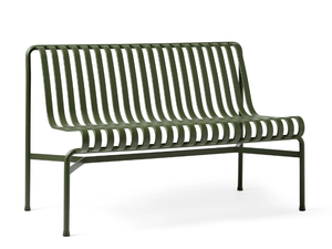 PALISSADE - Steel garden bench with back - Bench by Hay