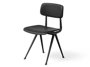 RESULT - Upholstered leather chair - Chair by Hay
