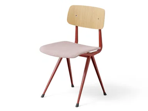 RESULT - Wood veneer chair with integrated cushion - Accessories by Hay