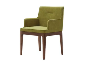 EARL - Fabric chair with armrests - Chair by HC28