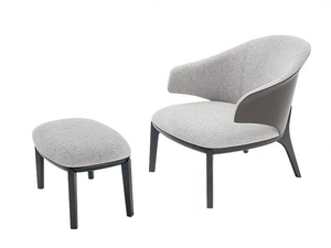 ERIKA - Fabric easy chair with armrests - Armchair by HC28