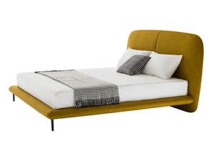 FUGUE - Double bed with upholstered headboard - Bed frame by HC28