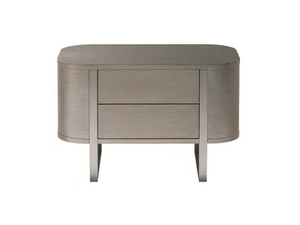 PLEGAT - Wooden bedside table with drawers - Side table by HC28