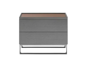 RITA - Rectangular wooden bedside table - Side table by HC28
