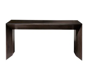 WIND - Rectangular wood veneer writing desk - Desk by HC28