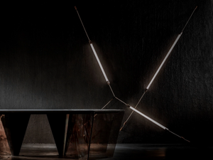 SPYDER - Borosilicate glass and brass wall lamp - Wall lamp by Henge