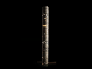 TEST-TWO - Rapolano travertine floor lamp with dimmer - Floor lamp by Henge