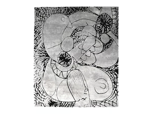 AUTOMATIC DRAWING - Custom handmade rug - Rug by HENZEL STUDIO
