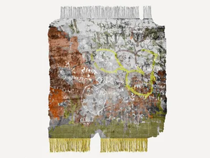 COUTINHO D4 - Handmade custom wool and silk rug - Rug by HENZEL STUDIO