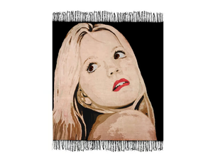 LIP BITER - Custom handmade rug - Rug by HENZEL STUDIO