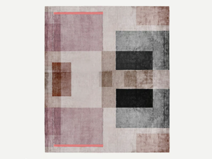 P203 DOPAMINE DOUBLE - Handmade custom wool and silk rug - Rug by HENZEL STUDIO