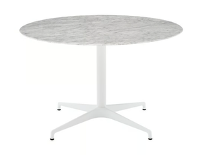 CIVIC - Round marble table with 4-star base - Table by Herman Miller