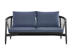 CROSSHATCH - 2 seater wooden and fabric sofa - Sofa by Herman Miller