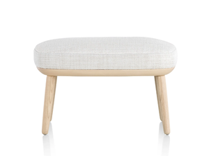 CROSSHATCH - Wooden and fabric footstool - Pouf by Herman Miller