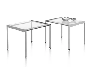H FRAME - Square glass coffee table - Coffee table by Herman Miller