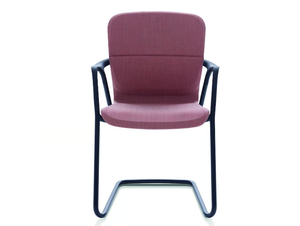 KEYN - Cantilever upholstered chair with armrests - Chair by Herman Miller