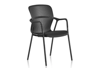 KEYN - Stackable chair with armrests - Chair by Herman Miller