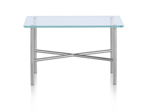 LAYER - Rectangular glass and metal coffee table - Coffee table by Herman Miller